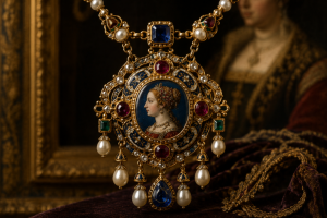 Depiction Royal elegance in a jewel pendant Depiction Royal elegance in a jewel pendant